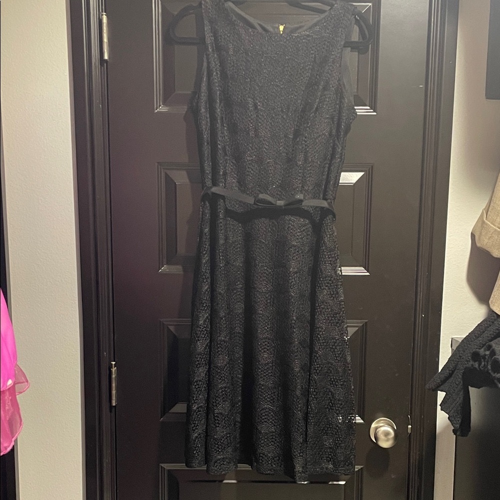 Danny & Nicole Black Midi Dress